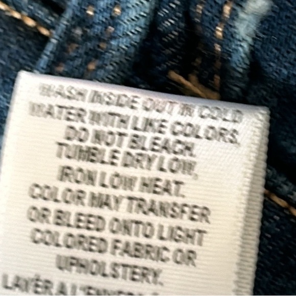 FRAME Le Garcon Blue Jeans w Distressed Knee, Caribou, Sz 24/25 w MEASUREMENTS - Picture 12 of 14